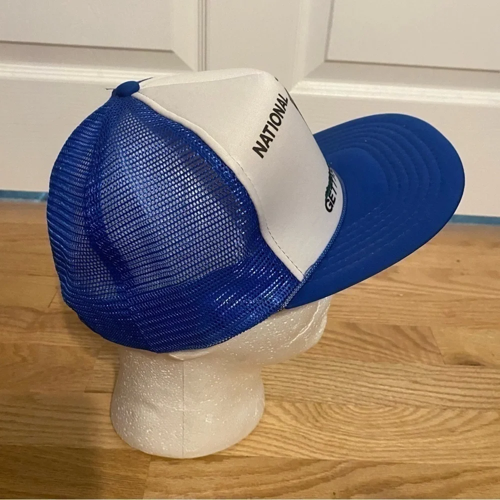 Vintage National Tower Gettysburg PA Trucker Hat Mesh Tourist Blue